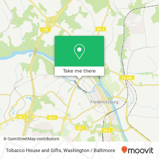 Tobacco House and Gifts map