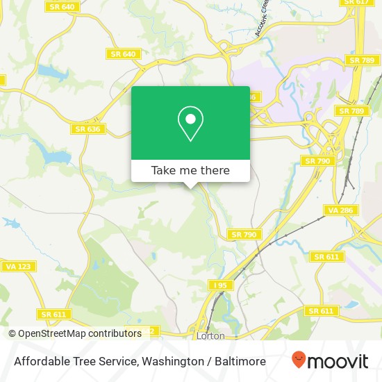 Mapa de Affordable Tree Service