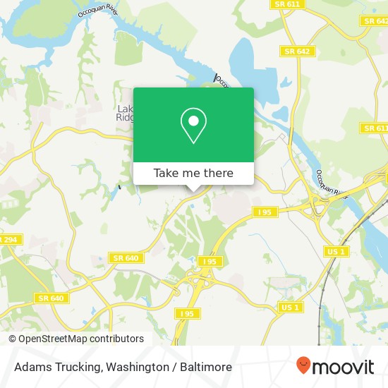 Mapa de Adams Trucking