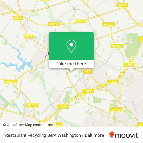 Mapa de Restaurant Recycling Serv