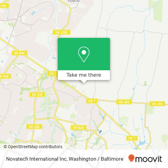 Novatech International Inc map