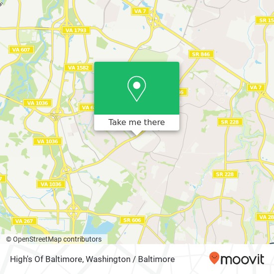 Mapa de High's Of Baltimore