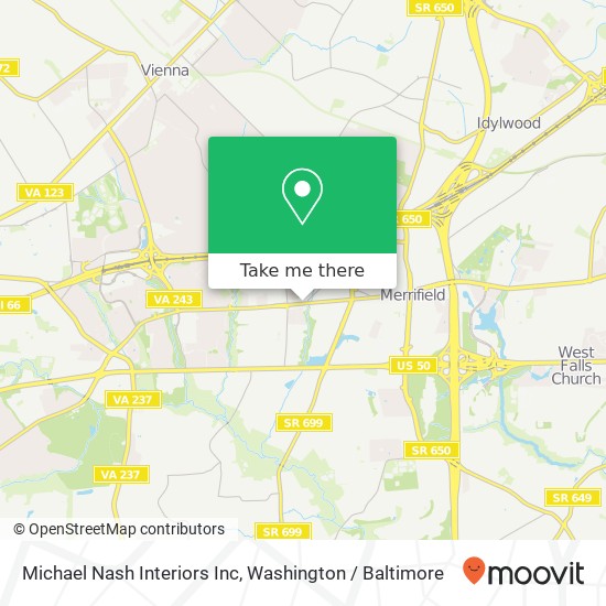 Michael Nash Interiors Inc map