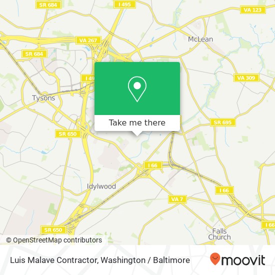 Mapa de Luis Malave Contractor