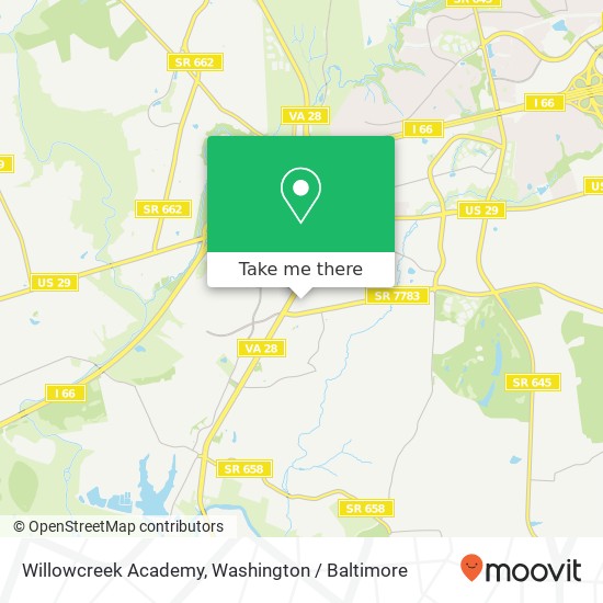Mapa de Willowcreek Academy