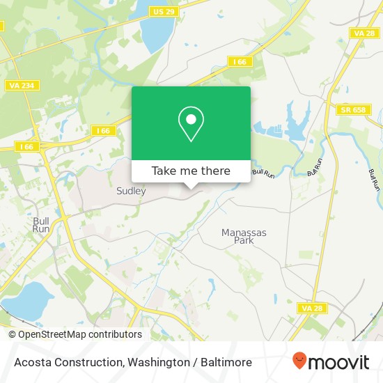 Acosta Construction map