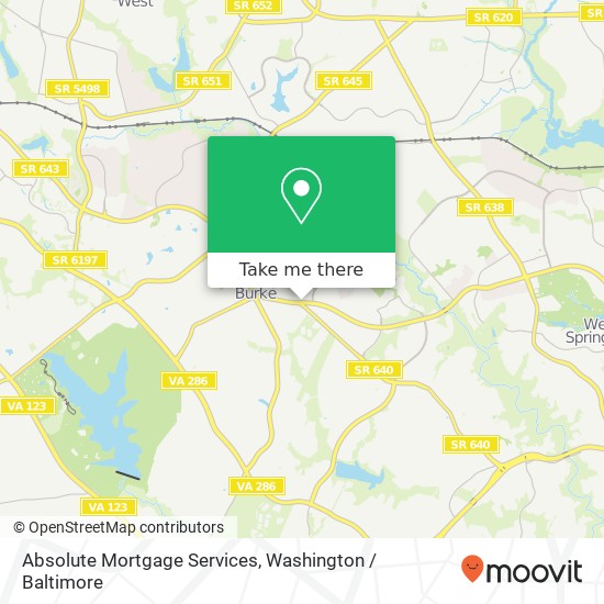 Absolute Mortgage Services map