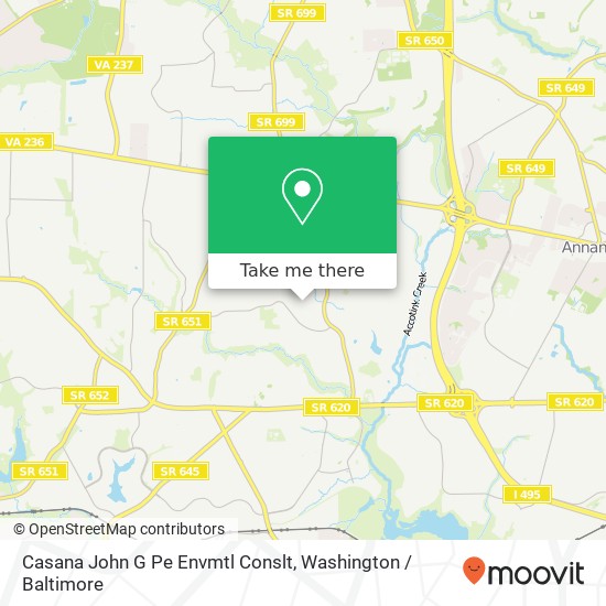 Mapa de Casana John G Pe Envmtl Conslt