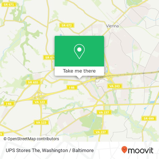 UPS Stores The map