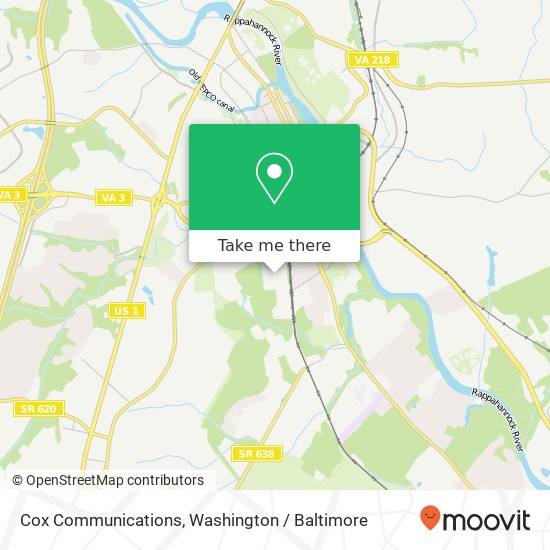 Mapa de Cox Communications