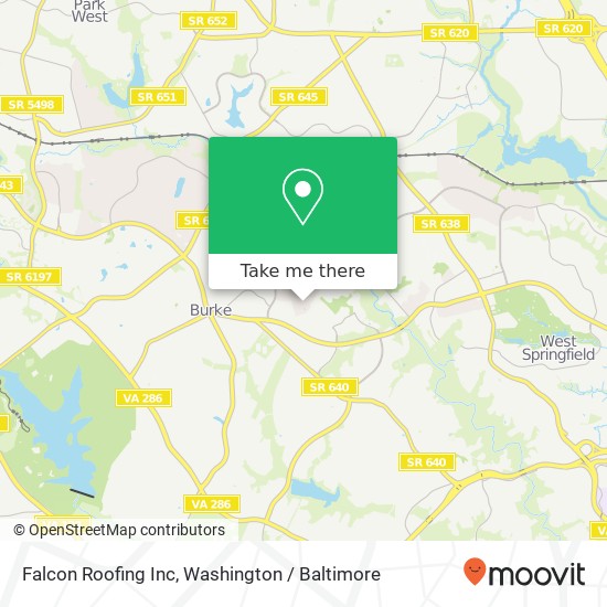 Falcon Roofing Inc map