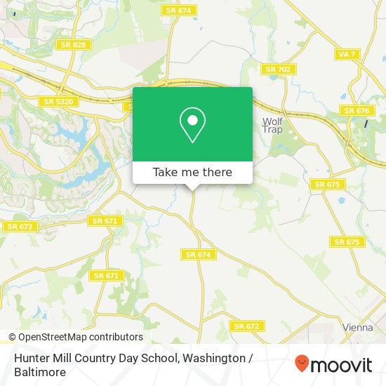 Mapa de Hunter Mill Country Day School