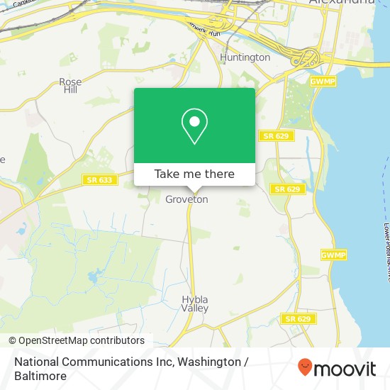 National Communications Inc map