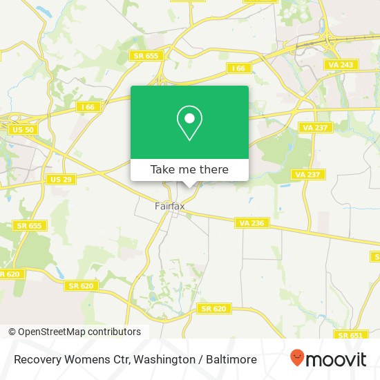 Mapa de Recovery Womens Ctr