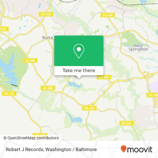 Robert J Records map