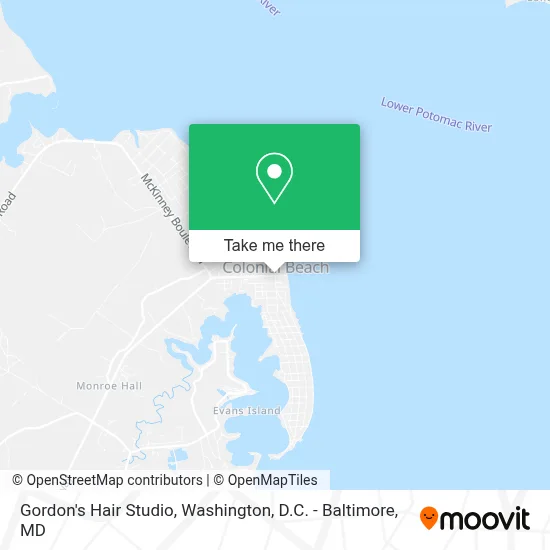 Gordon's Hair Studio map