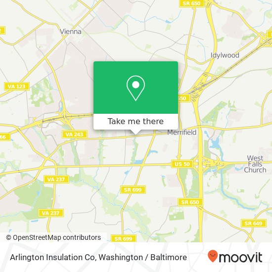 Arlington Insulation Co map