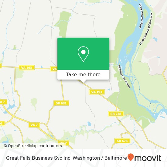 Great Falls Business Svc Inc map
