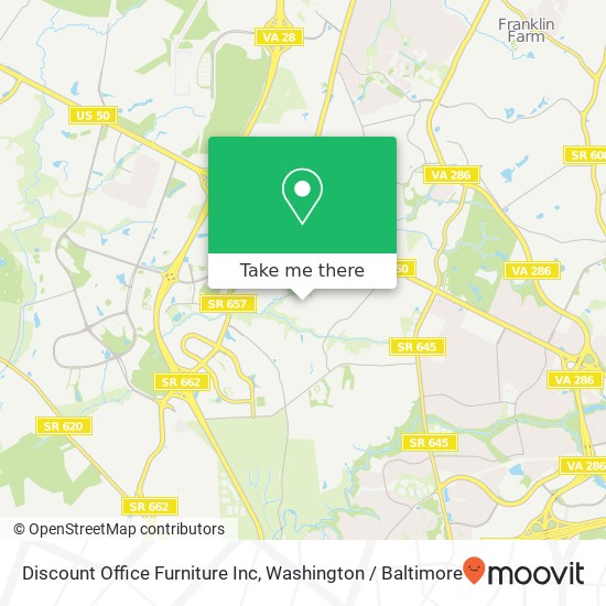 Mapa de Discount Office Furniture Inc