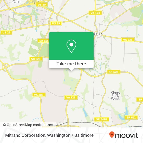 Mapa de Mitrano Corporation