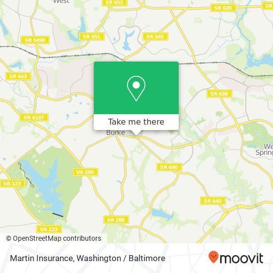 Martin Insurance map