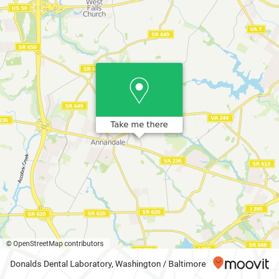 Mapa de Donalds Dental Laboratory