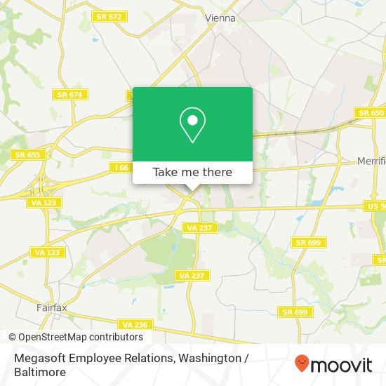 Mapa de Megasoft Employee Relations