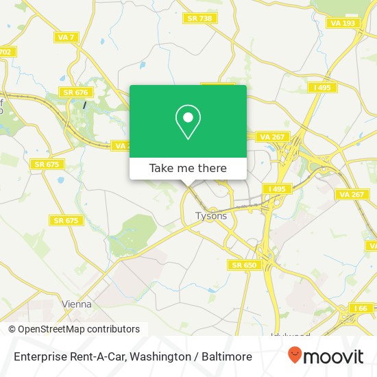 Enterprise Rent-A-Car map