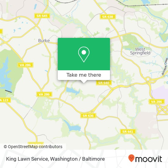 Mapa de King Lawn Service