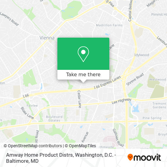Mapa de Amway Home Product Distrs