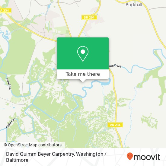 David Quimm Beyer Carpentry map