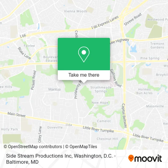 Mapa de Side Stream Productions Inc