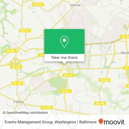 Events Management Group map