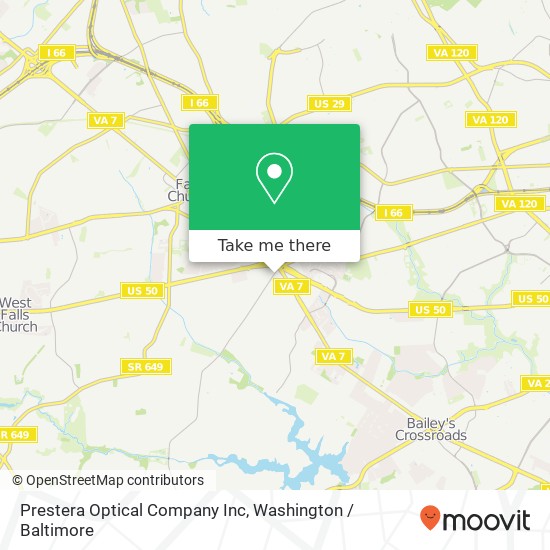 Prestera Optical Company Inc map