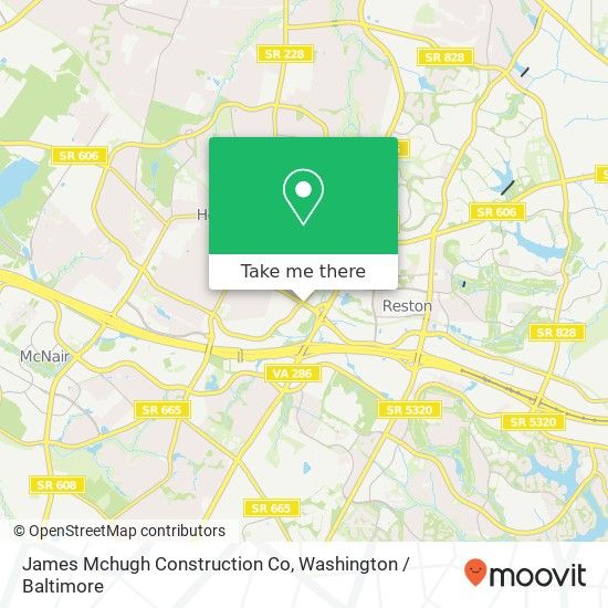 James Mchugh Construction Co map