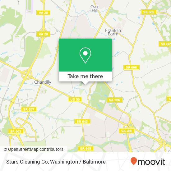 Mapa de Stars Cleaning Co