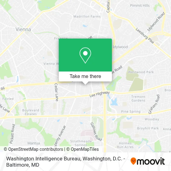 Washington Intelligence Bureau map