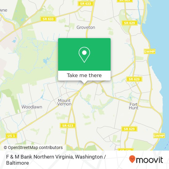 Mapa de F & M Bank Northern Virginia