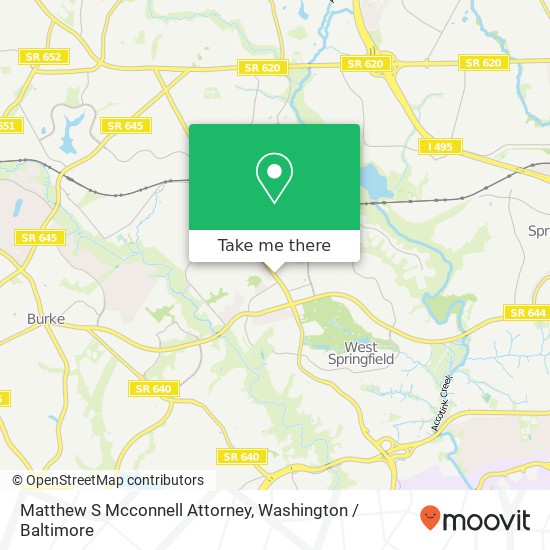 Matthew S Mcconnell Attorney map