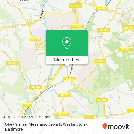 Ohev Yisrael Messianic Jewish map