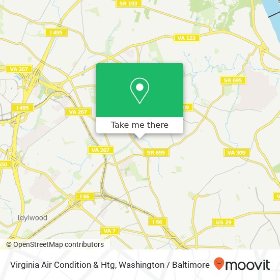 Mapa de Virginia Air Condition & Htg