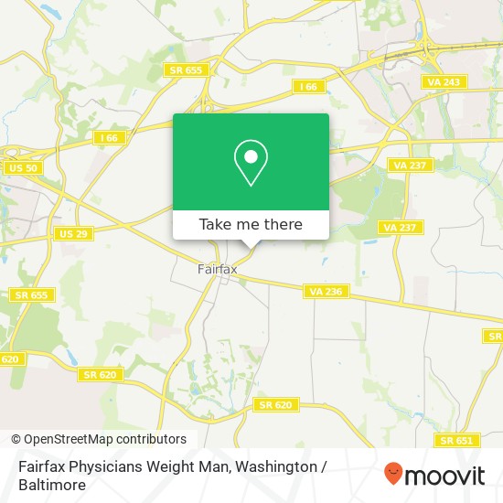 Mapa de Fairfax Physicians Weight Man