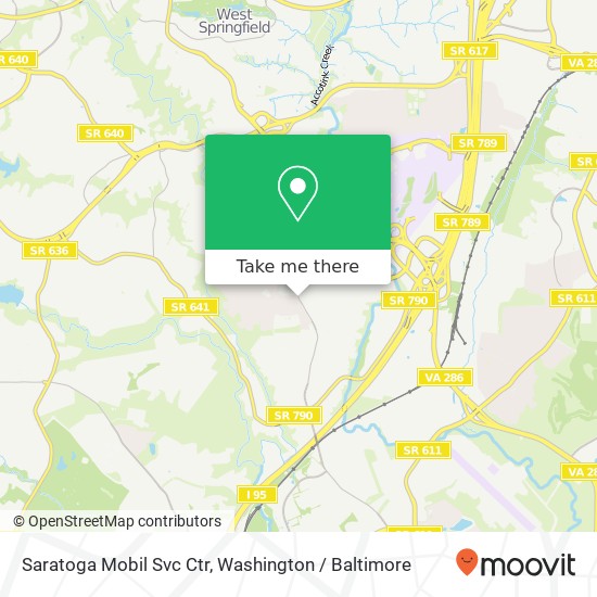 Saratoga Mobil Svc Ctr map