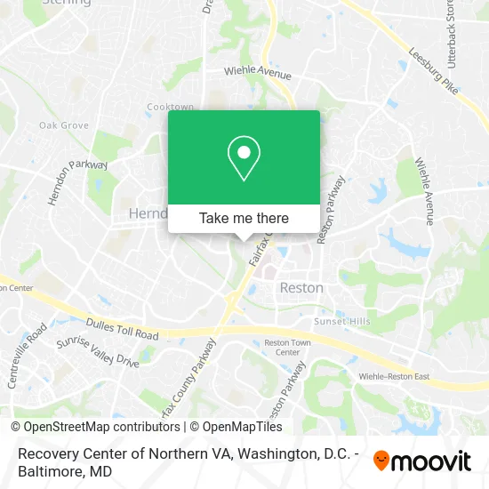 Recovery Center of Northern VA map