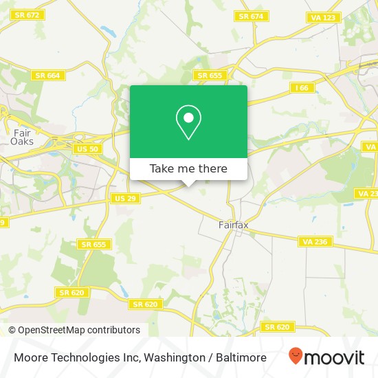 Mapa de Moore Technologies Inc