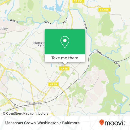 Manassas Crown map