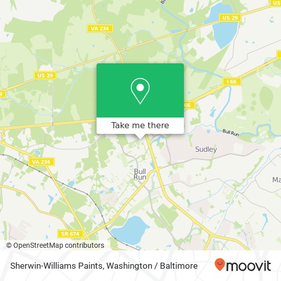 Sherwin-Williams Paints map