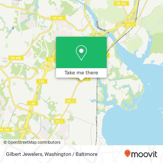 Gilbert Jewelers map