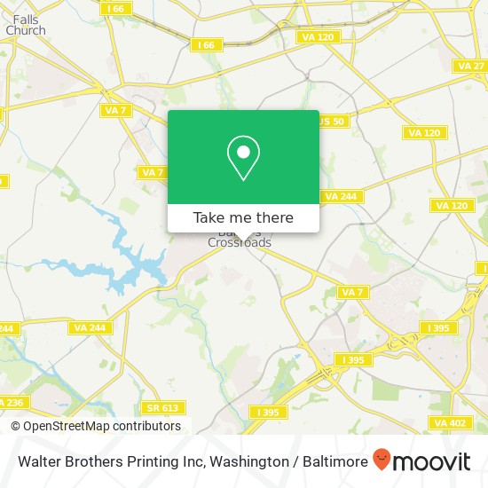 Walter Brothers Printing Inc map