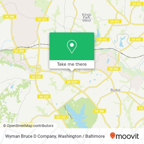 Wyman Bruce D Company map
